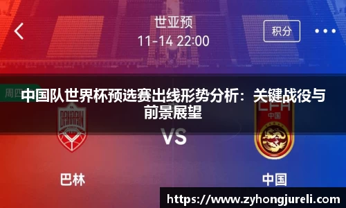 中国队世界杯预选赛出线形势分析：关键战役与前景展望